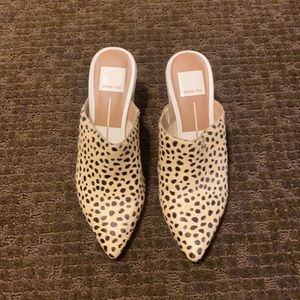 Dolce Vida, leopard print, mohair, mule